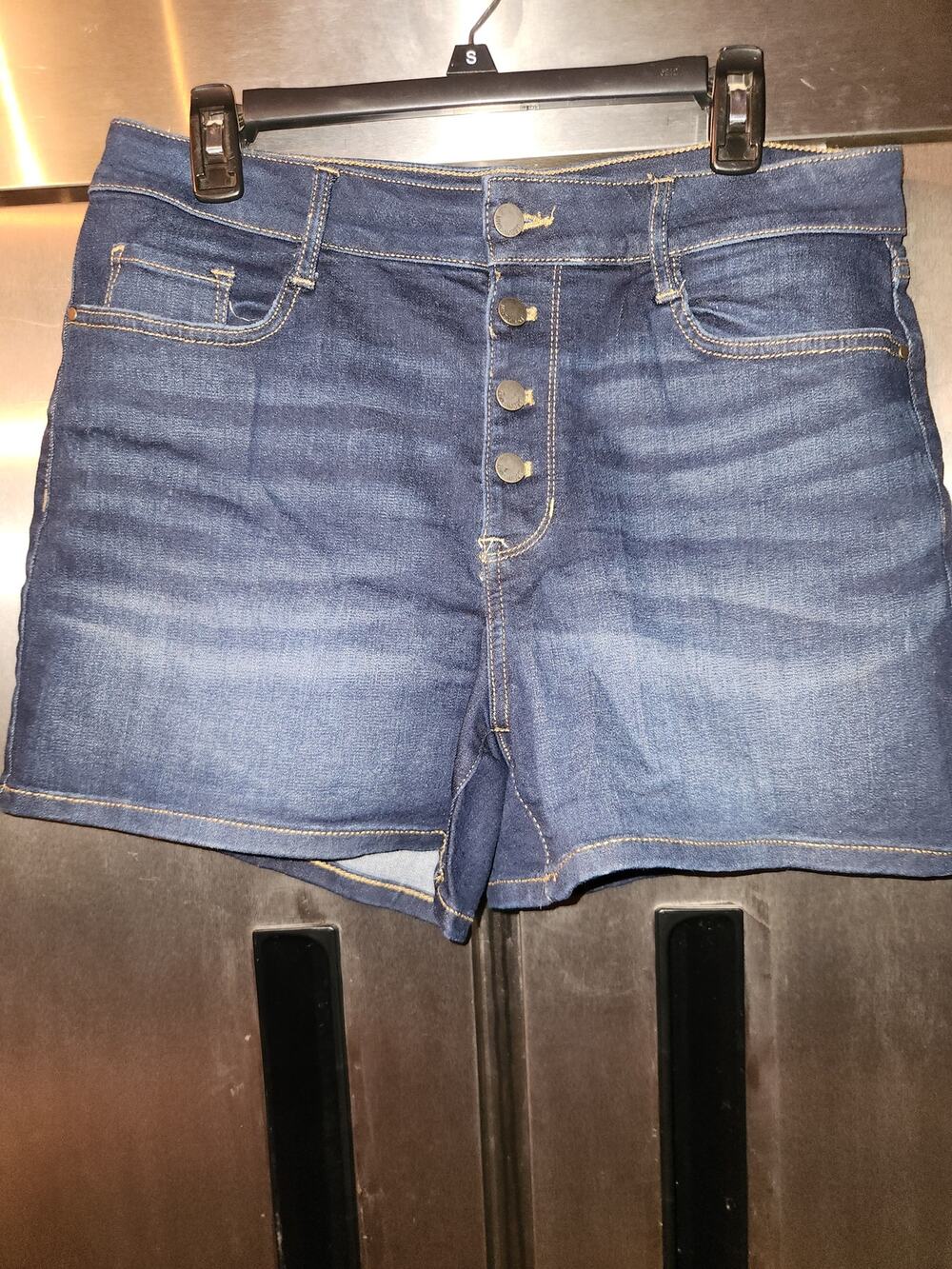 Nine West Denim Shorts Women's Size 10 High Rise Button Fly
